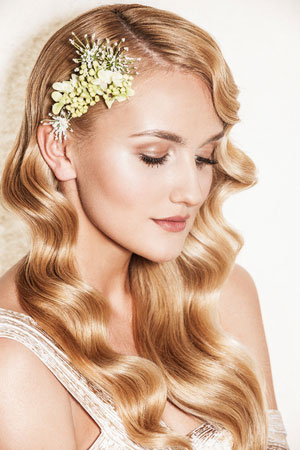 bridal hair with extensions
