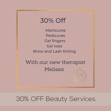 30% OFF Beauty Services 30% OFF Beauty Services